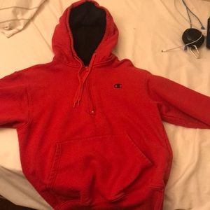 Red Champion Hoodie